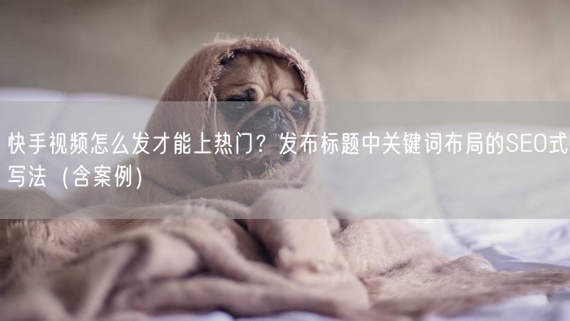 快手视频怎么发才能上热门？发布标题中关键词布局的SEO式写法（含案例）