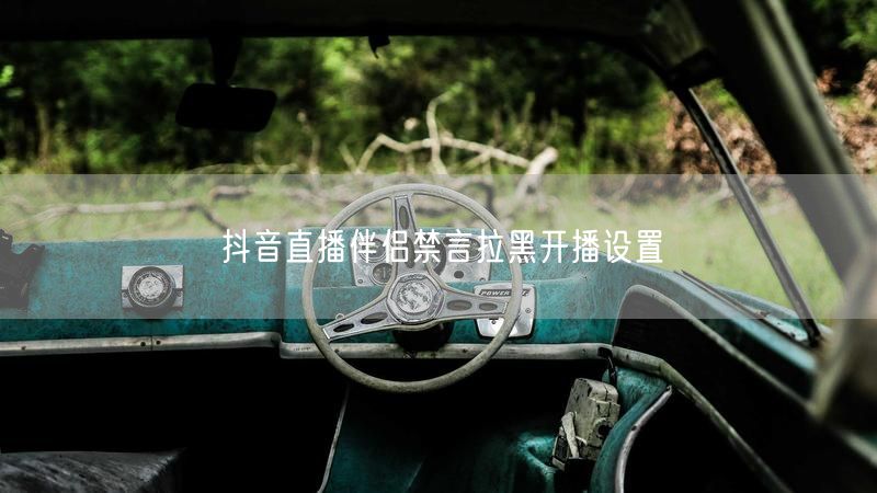 抖音直播伴侣禁言拉黑开播设置