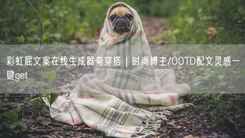 彩虹屁文案在线生成器夸穿搭｜时尚博主/OOTD配文灵感一键get