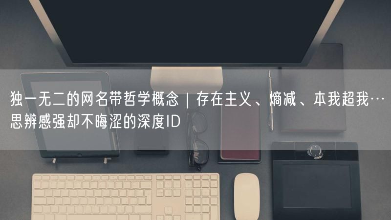 独一无二的网名带哲学概念｜存在主义、熵减、本我超我…思辨感强却不晦涩的深度ID