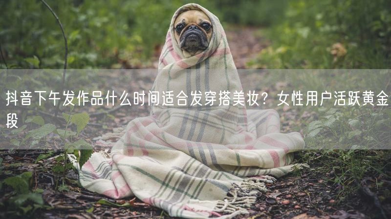 抖音下午发作品什么时间适合发穿搭美妆？女性用户活跃黄金段