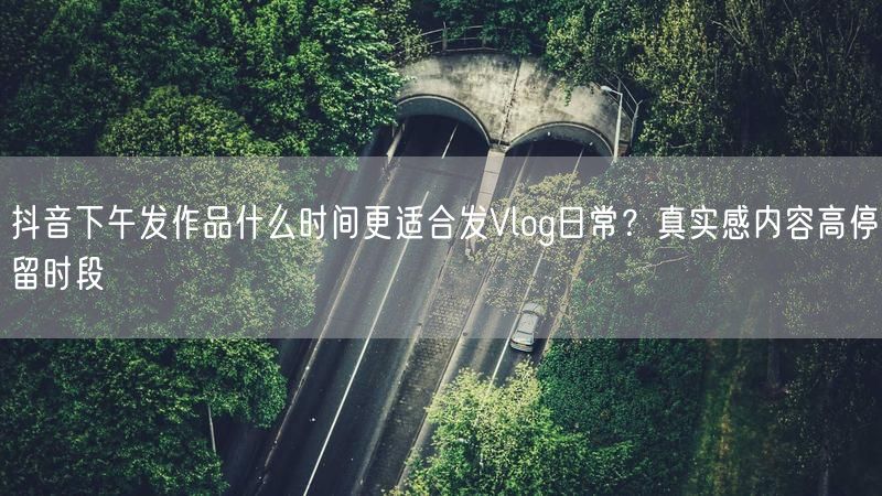 抖音下午发作品什么时间更适合发Vlog日常？真实感内容高停留时段