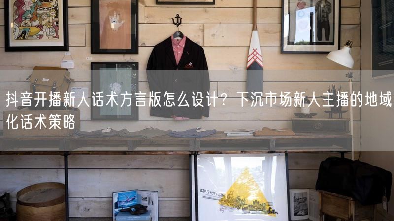 抖音开播新人话术方言版怎么设计？下沉市场新人主播的地域化话术策略
