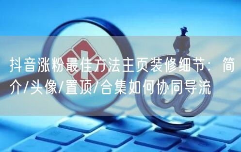 抖音涨粉最佳方法主页装修细节：简介/头像/置顶/合集如何协同导流